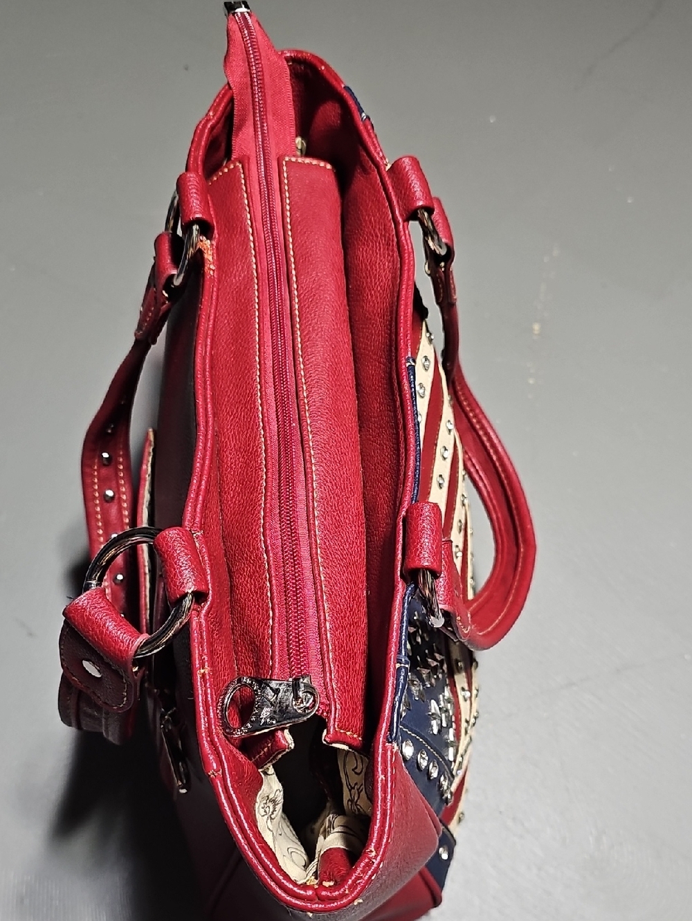Montana West Bags American Pride Womens Conceal Carry Handbag Patriotic EUC - Picture 12 of 16